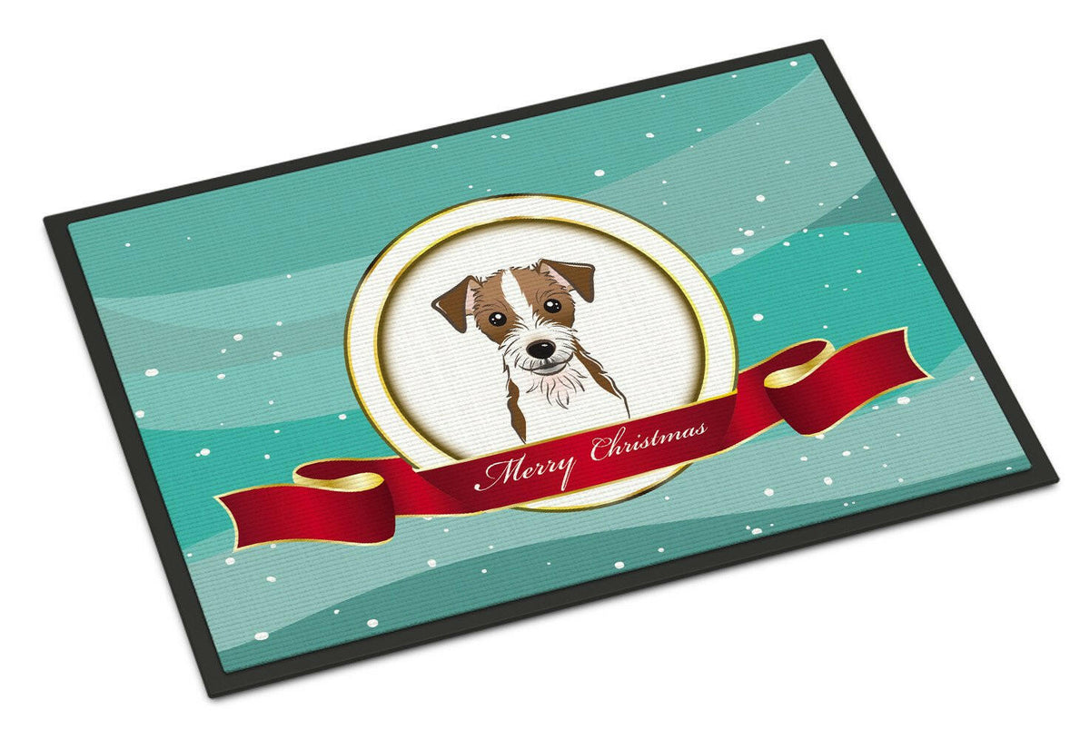 Jack Russell Terrier Merry Christmas Indoor or Outdoor Mat 18x27 BB1512MAT - the-store.com