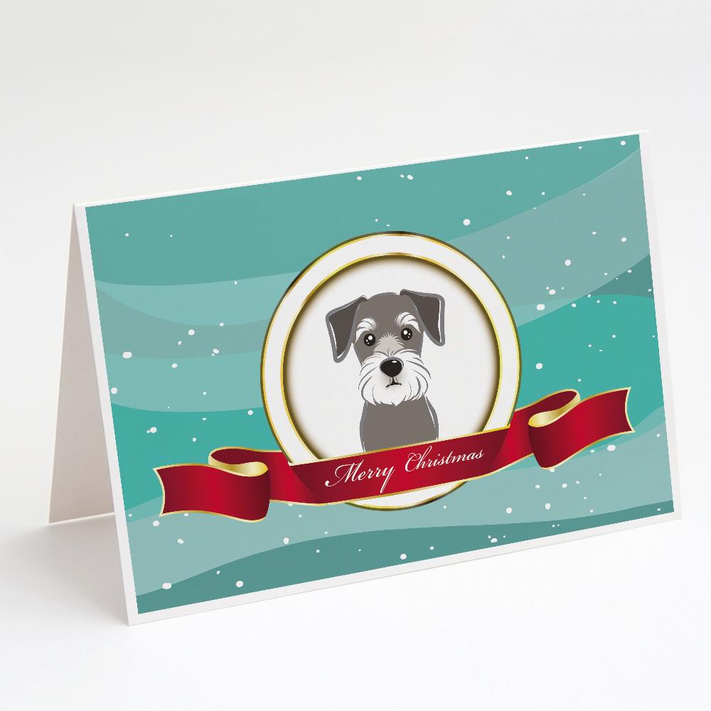 Buy this Schnauzer Merry Christmas Greeting Cards and Envelopes Pack of 8