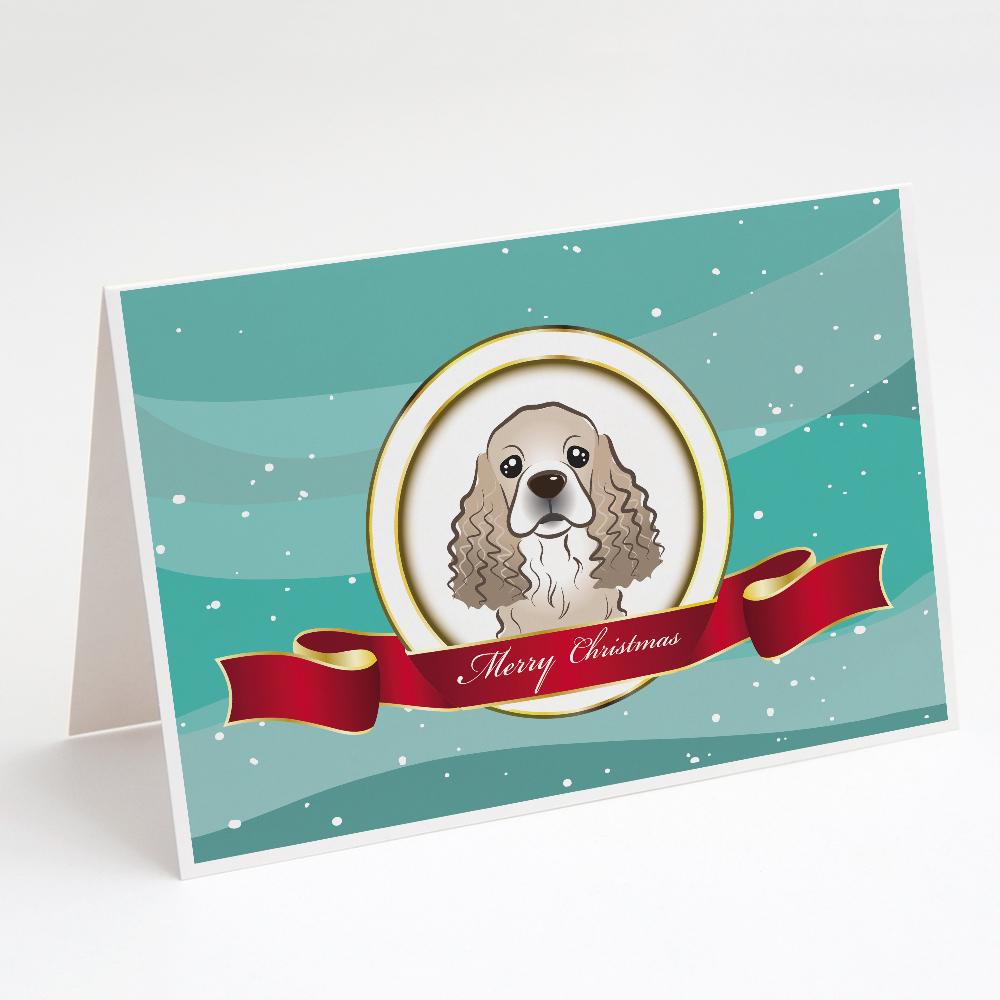 Buy this Cocker Spaniel Merry Christmas Greeting Cards and Envelopes Pack of 8