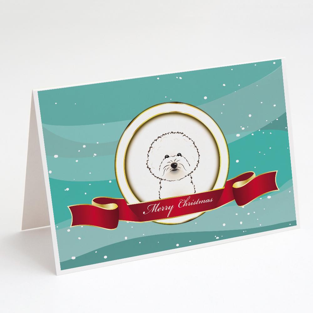 Buy this Bichon Frise Merry Christmas Greeting Cards and Envelopes Pack of 8