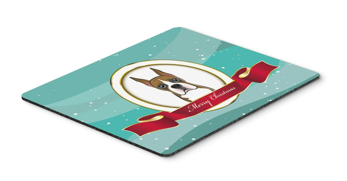 Boxer Merry Christmas Mouse Pad, Hot Pad or Trivet BB1533MP by Caroline&#39;s Treasures