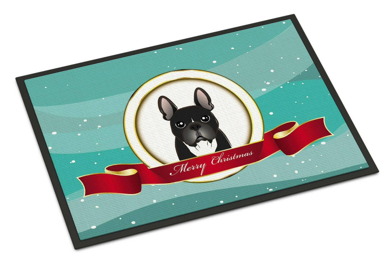 French Bulldog Merry Christmas Indoor or Outdoor Mat 24x36 BB1537JMAT - the-store.com