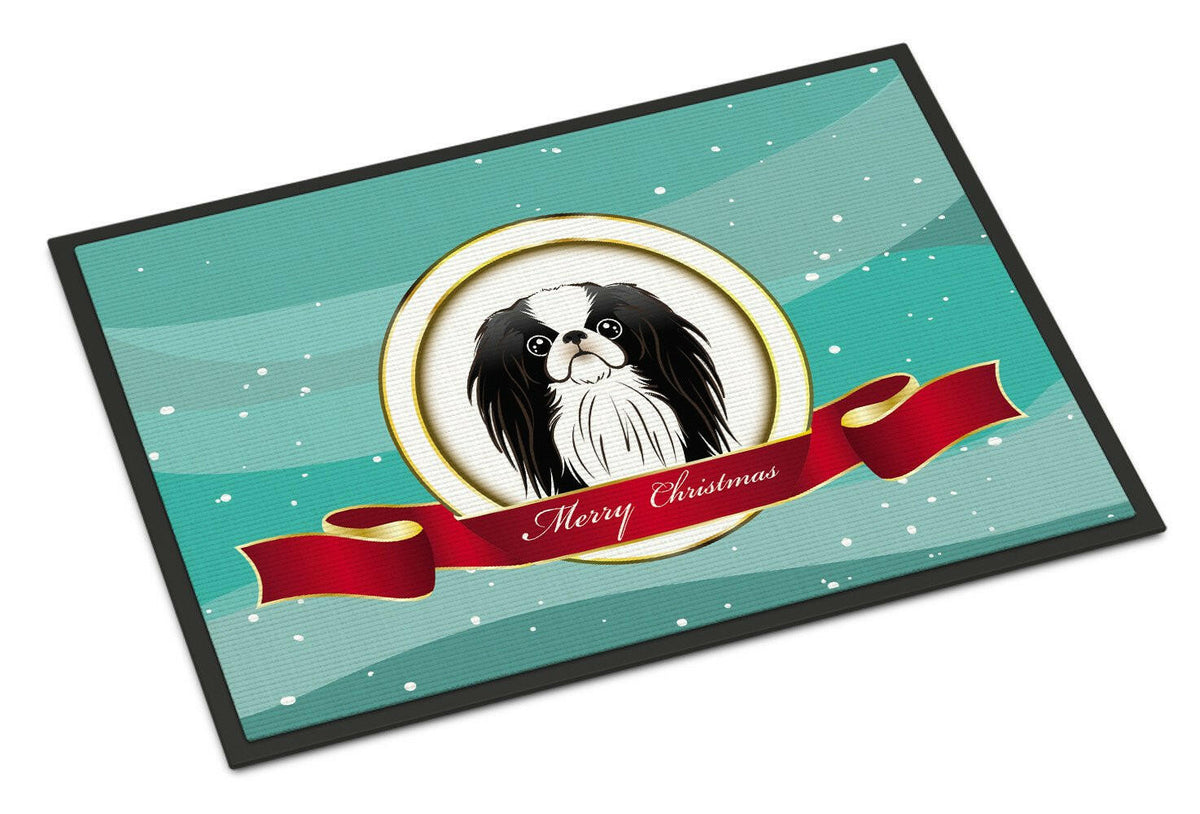 Japanese Chin Merry Christmas Indoor or Outdoor Mat 18x27 BB1540MAT - the-store.com
