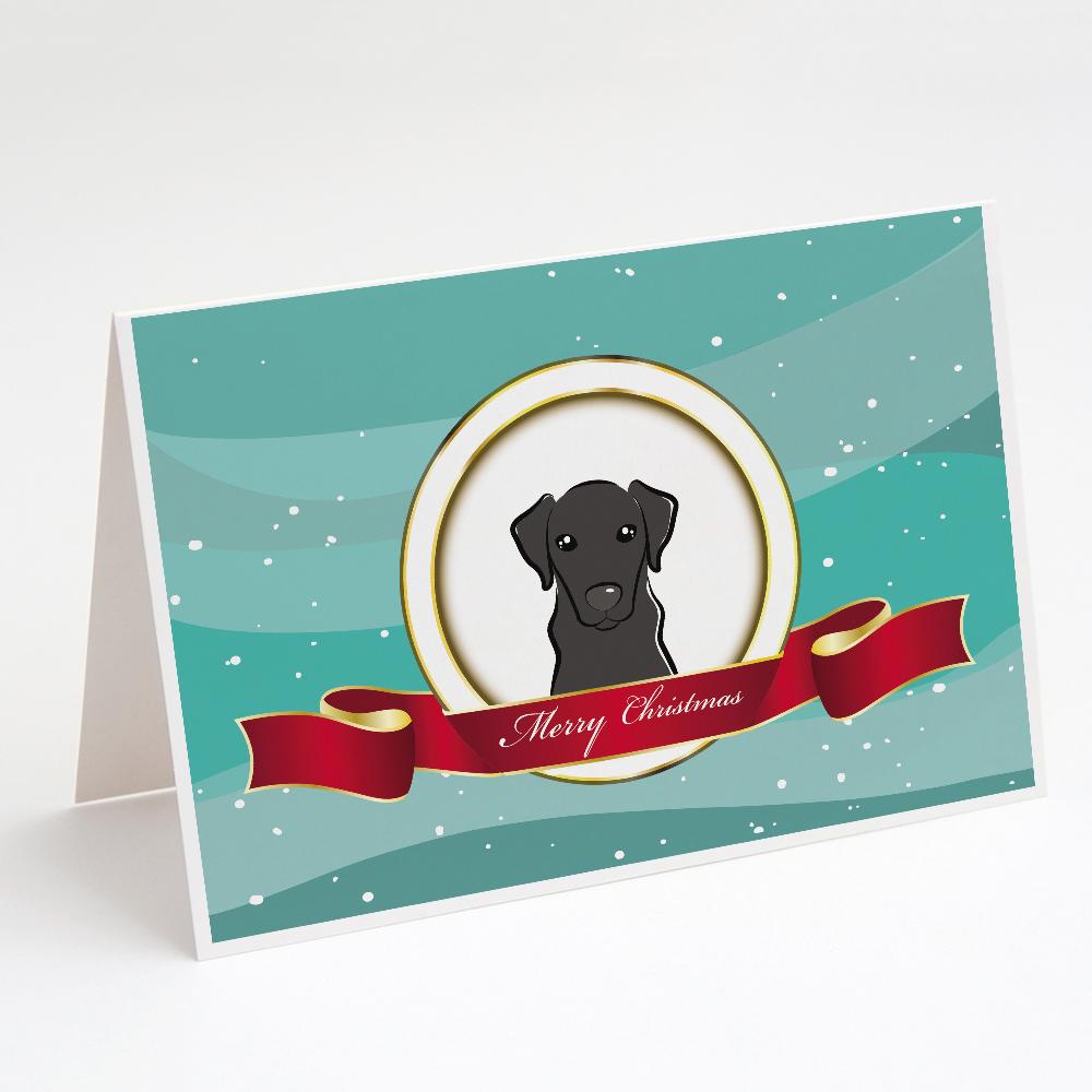 Buy this Black Labrador Merry Christmas Greeting Cards and Envelopes Pack of 8