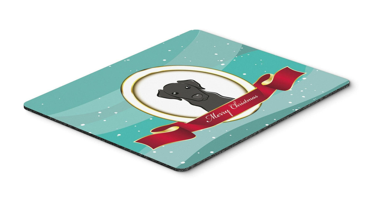 Black Labrador Merry Christmas Mouse Pad, Hot Pad or Trivet BB1545MP by Caroline's Treasures