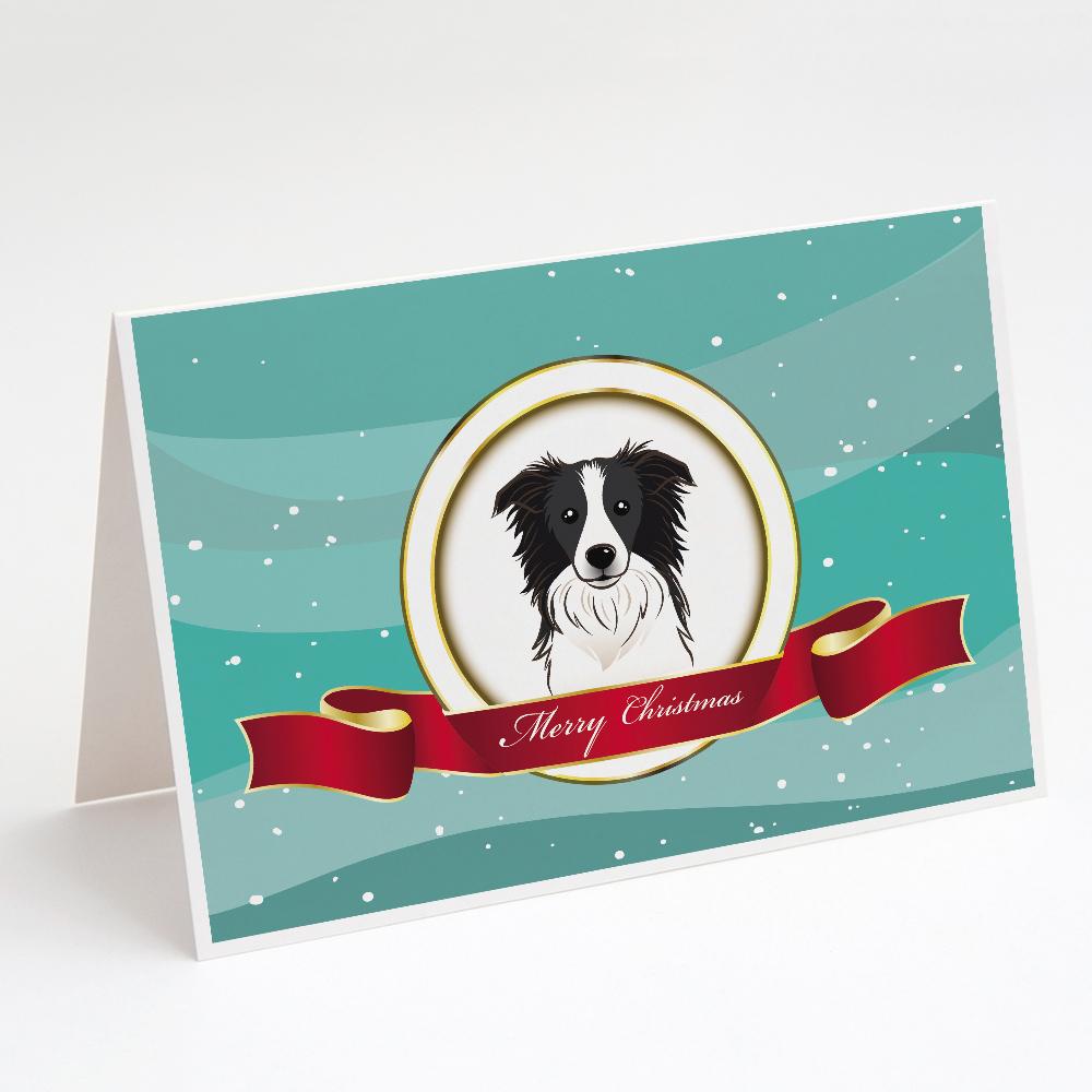 Buy this Border Collie Merry Christmas Greeting Cards and Envelopes Pack of 8