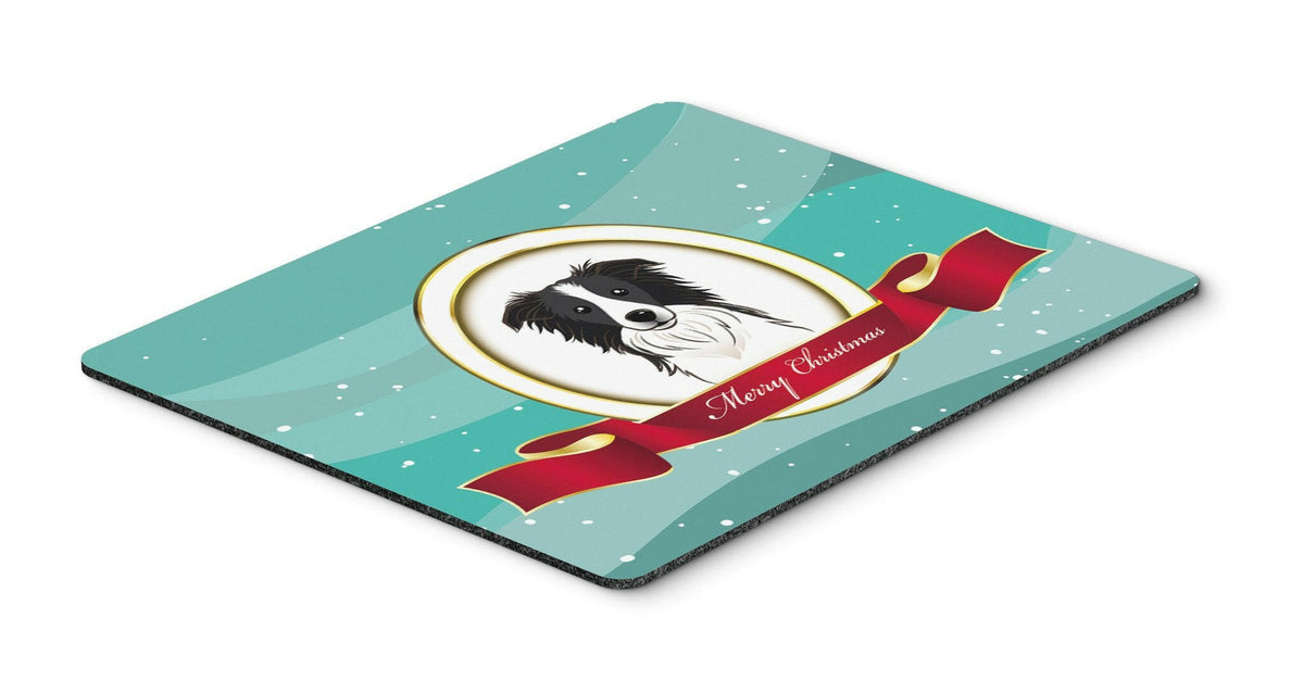 Border Collie Merry Christmas Mouse Pad, Hot Pad or Trivet BB1551MP by Caroline&#39;s Treasures