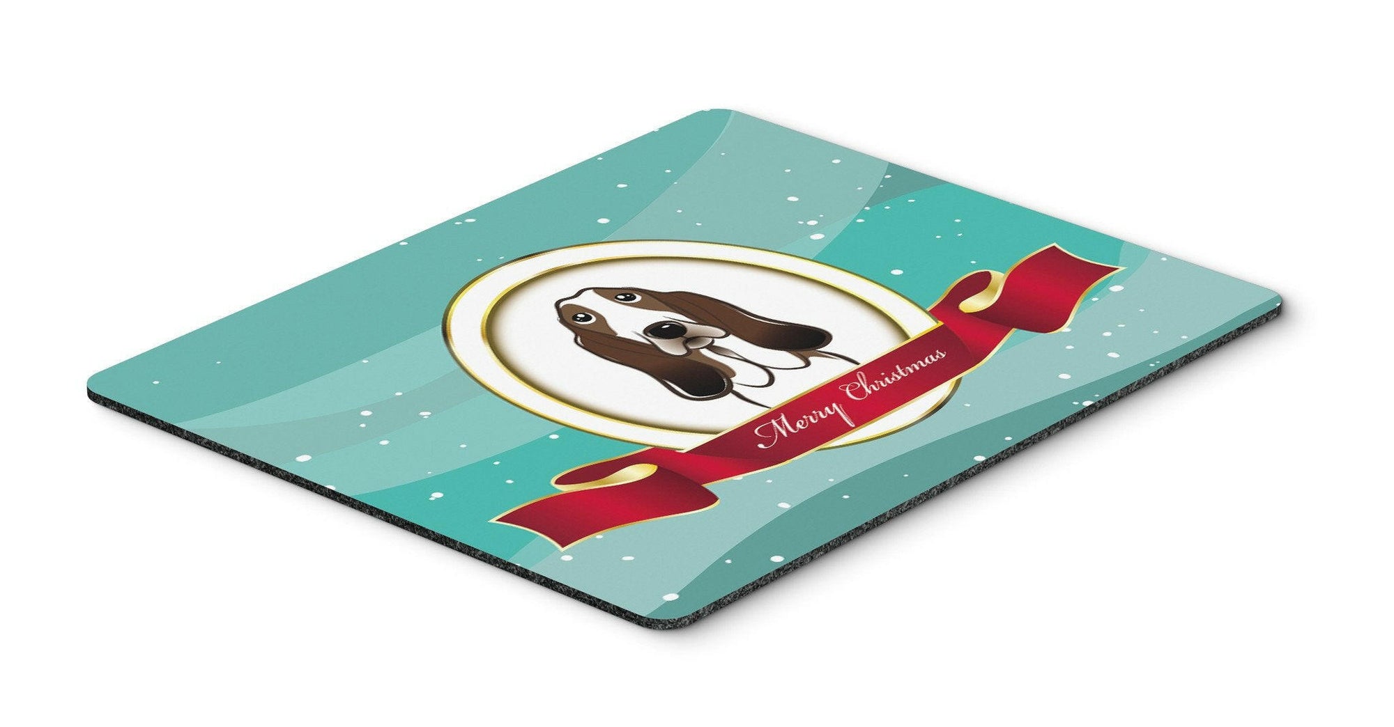 Basset Hound Merry Christmas Mouse Pad, Hot Pad or Trivet BB1553MP by Caroline's Treasures