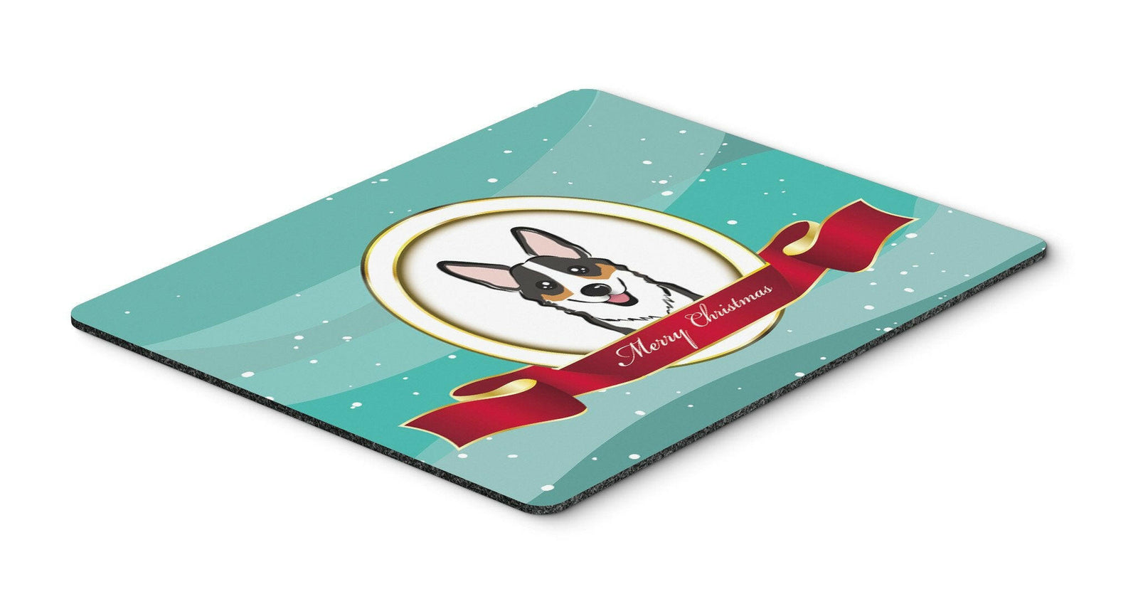 Tricolor Corgi Merry Christmas Mouse Pad, Hot Pad or Trivet BB1565MP by Caroline's Treasures
