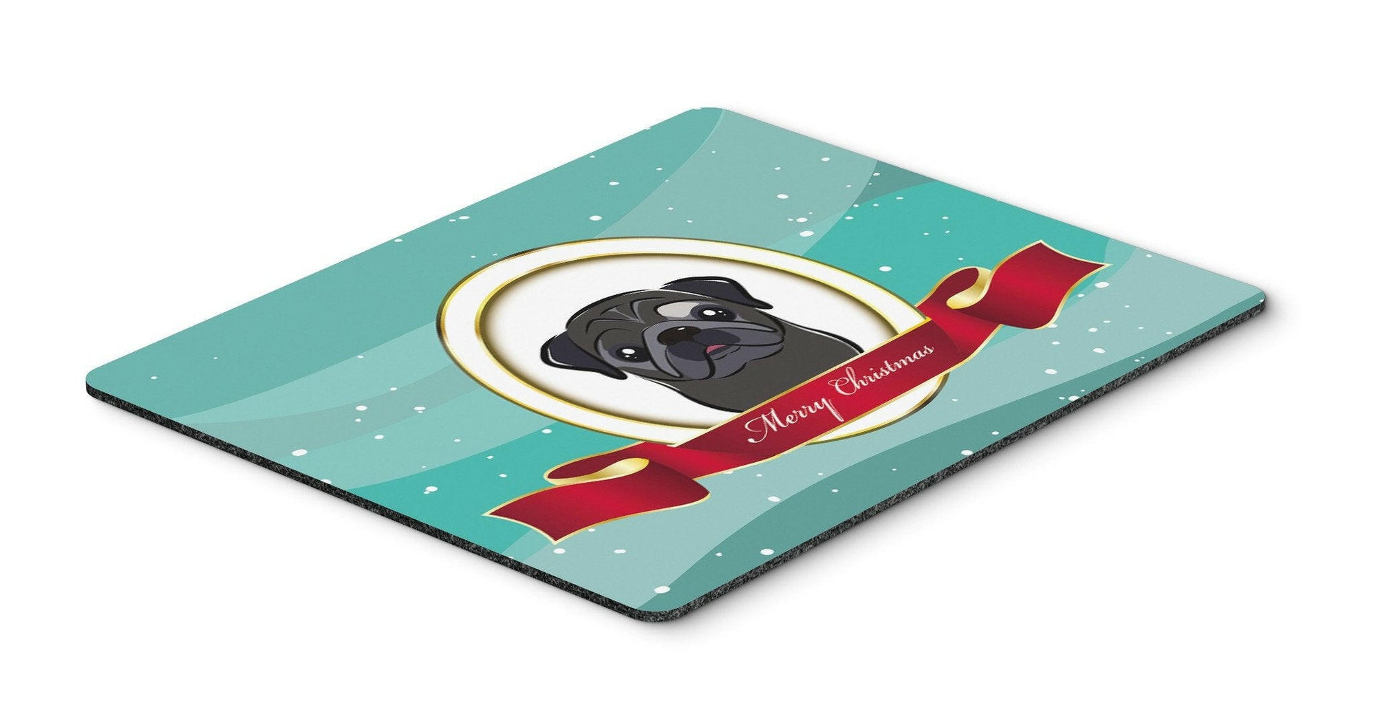 Black Pug Merry Christmas Mouse Pad, Hot Pad or Trivet BB1573MP by Caroline's Treasures