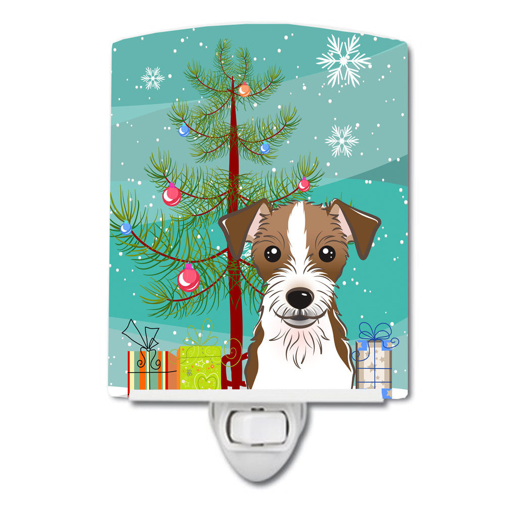 Christmas Tree and Jack Russell Terrier Ceramic Night Light BB1574CNL - the-store.com