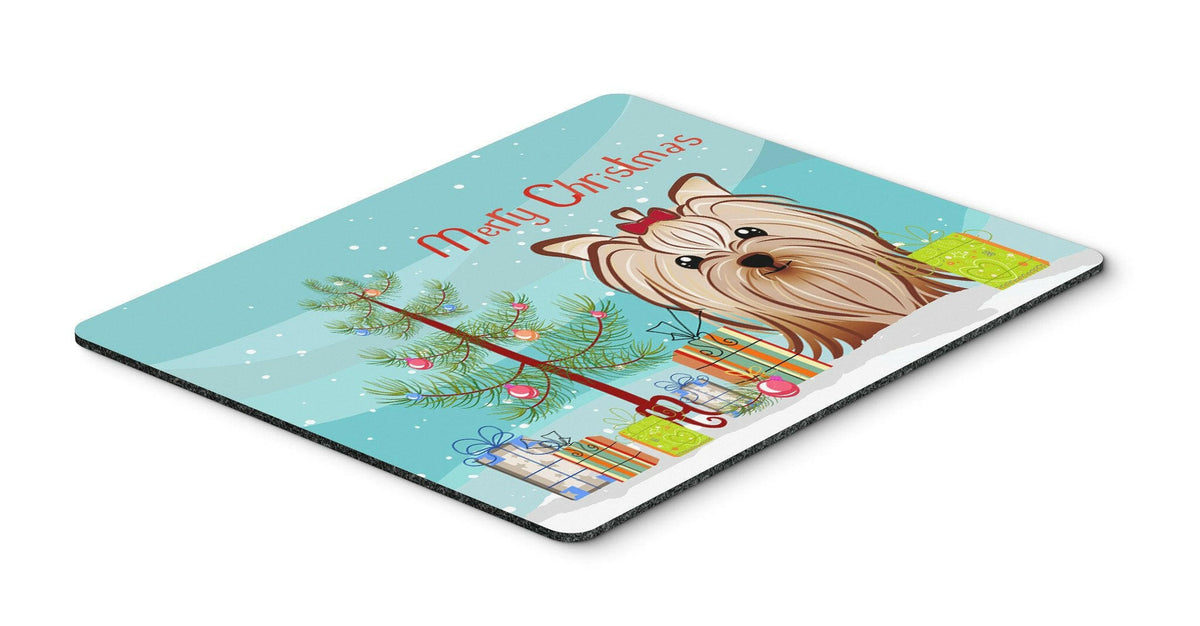 Christmas Tree and Yorkie Yorkshire Terrier Mouse Pad, Hot Pad or Trivet BB1576MP by Caroline&#39;s Treasures