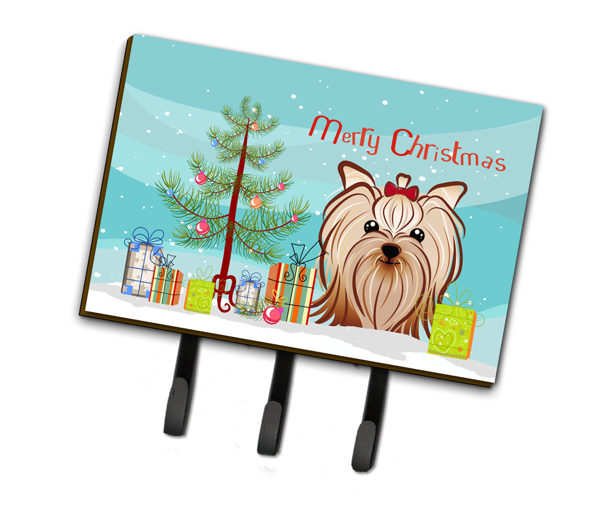 Christmas Tree and Yorkie Yorkshire Terrier Leash or Key Holder BB1576TH68  the-store.com.