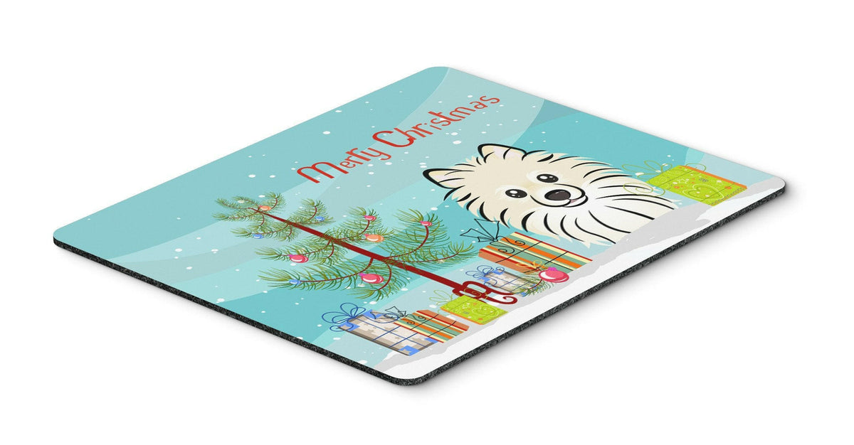 Christmas Tree and Pomeranian Mouse Pad, Hot Pad or Trivet BB1579MP by Caroline&#39;s Treasures