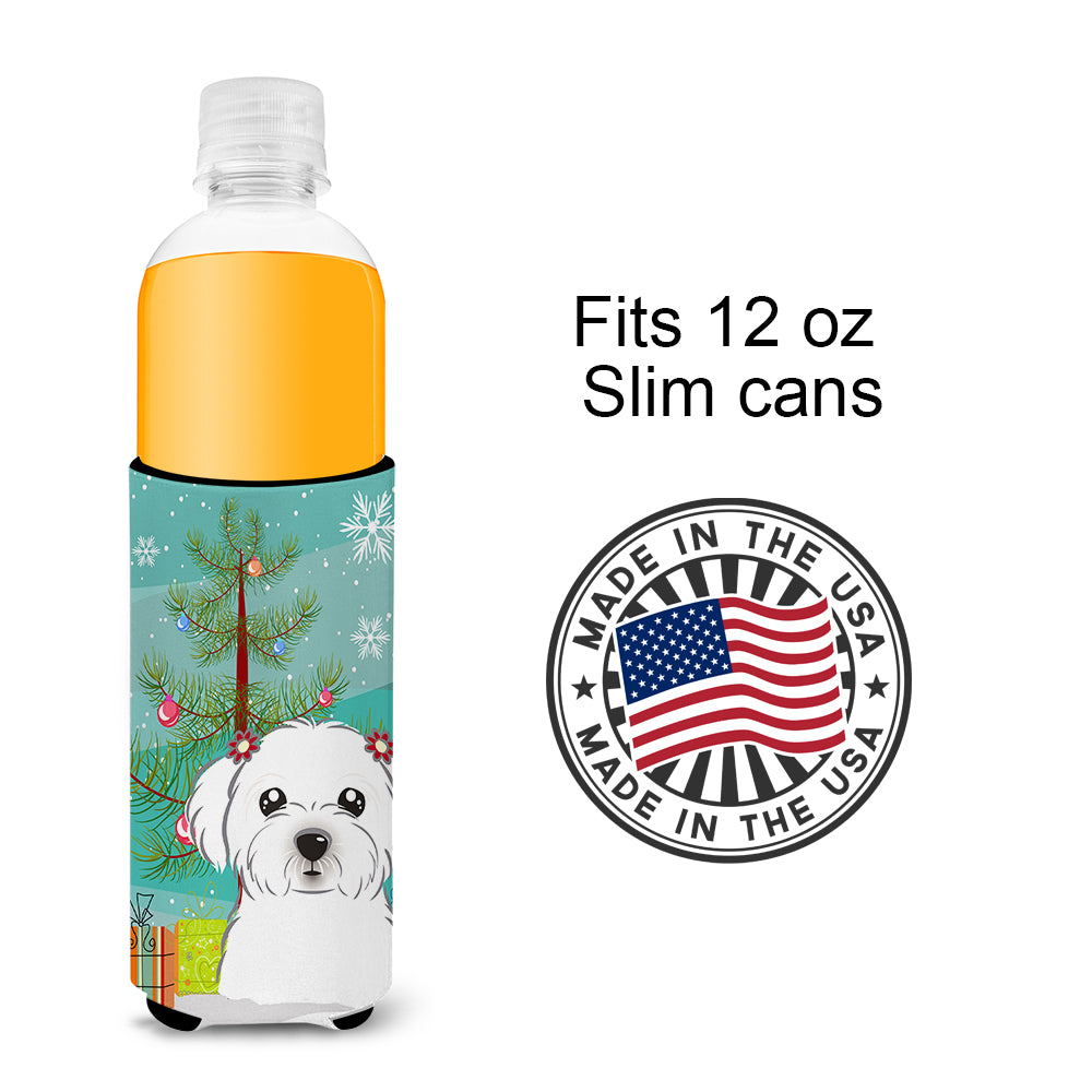 Christmas Tree and Maltese Ultra Beverage Insulators for slim cans BB1580MUK  the-store.com.