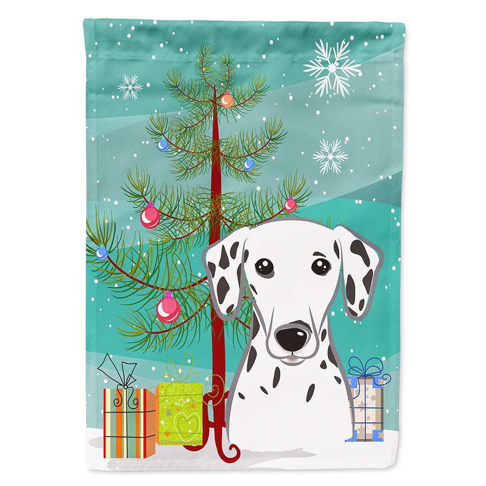 Christmas Tree and Dalmatian Flag Canvas House Size BB1582CHF