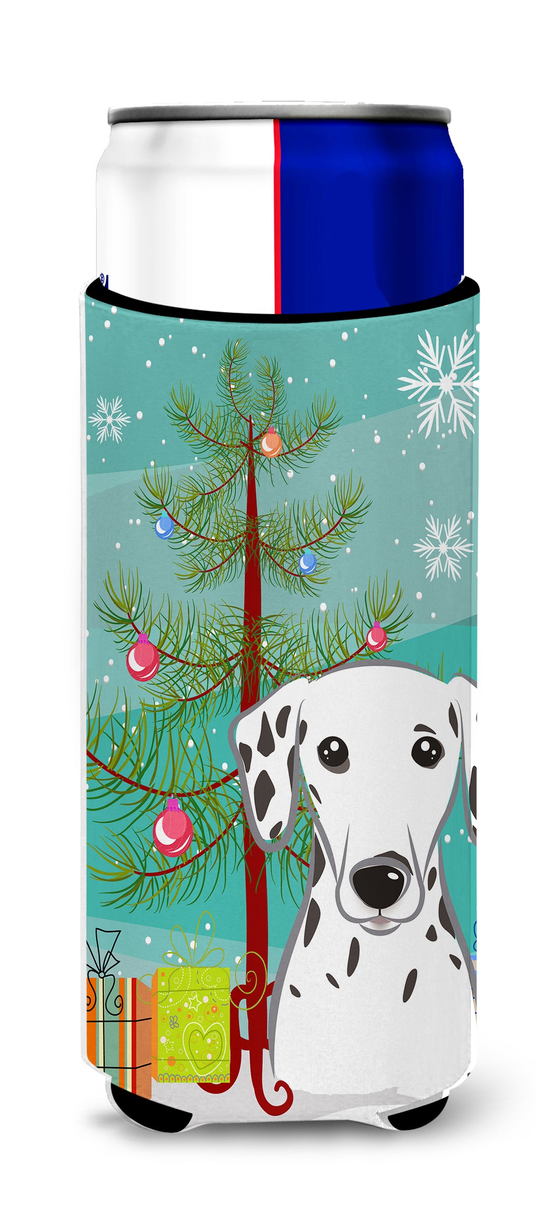 Christmas Tree and Dalmatian Ultra Beverage Insulators for slim cans BB1582MUK