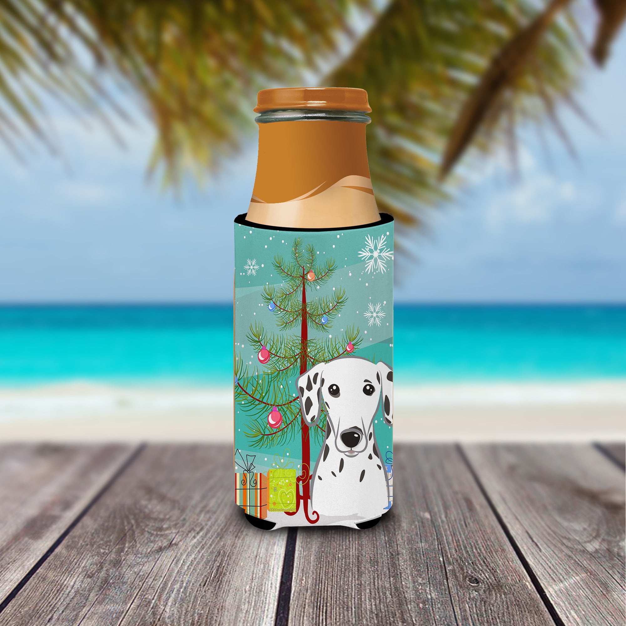 Christmas Tree and Dalmatian Ultra Beverage Insulators for slim cans BB1582MUK  the-store.com.