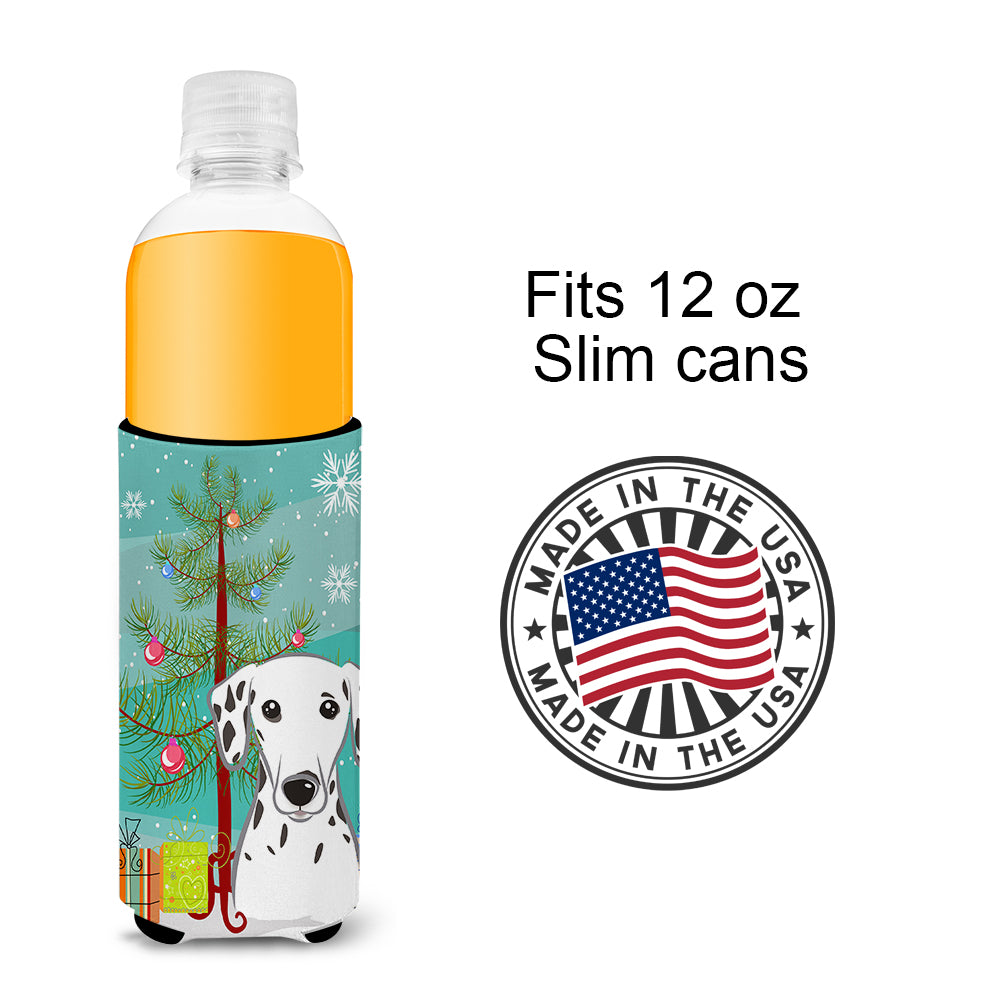 Christmas Tree and Dalmatian Ultra Beverage Insulators for slim cans BB1582MUK