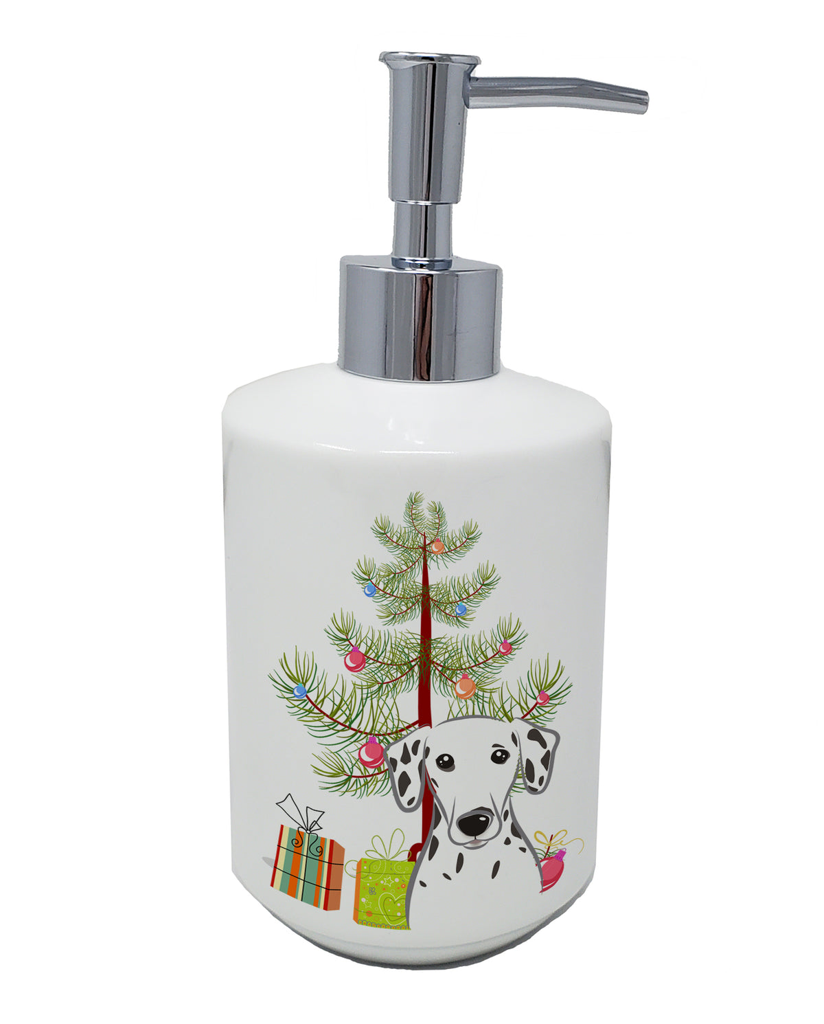 Buy this Christmas Tree and Dalmatian Ceramic Soap Dispenser