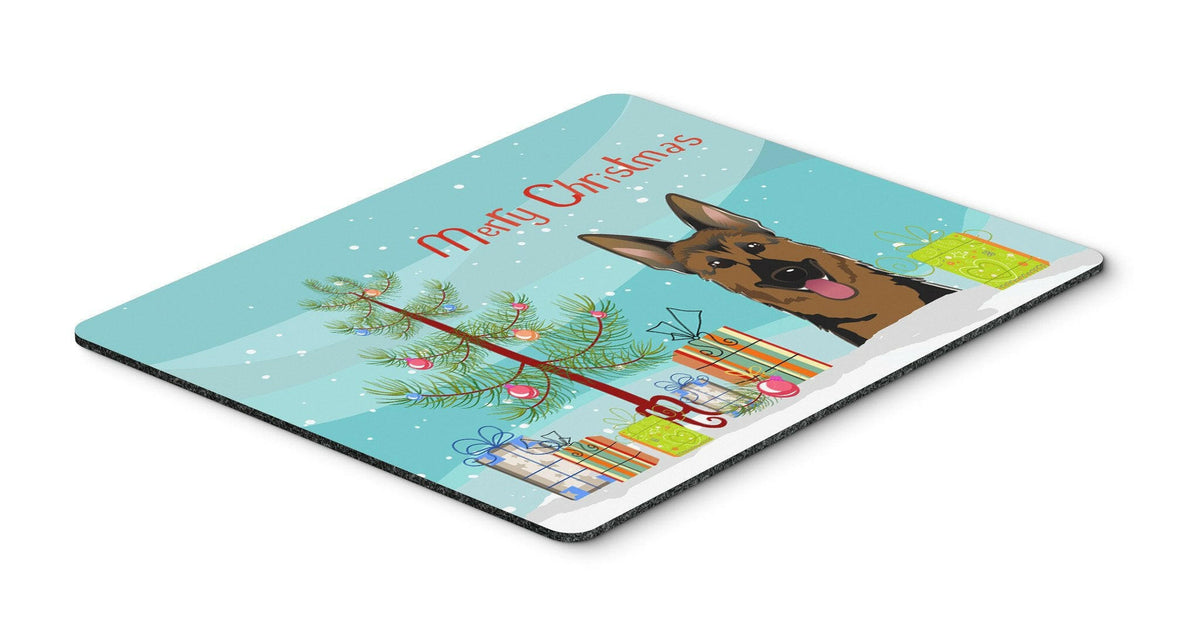 Christmas Tree and German Shepherd Mouse Pad, Hot Pad or Trivet BB1583MP by Caroline&#39;s Treasures