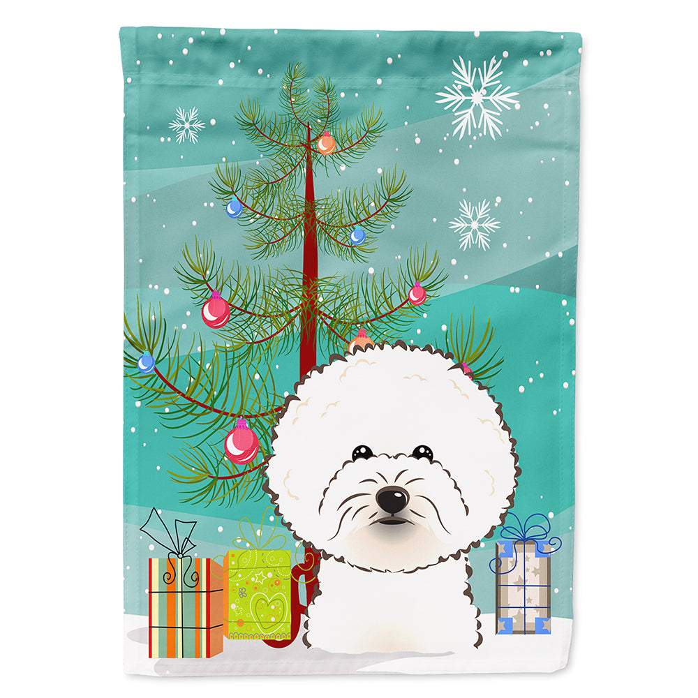 Christmas Tree and Bichon Frise Flag Canvas House Size BB1589CHF