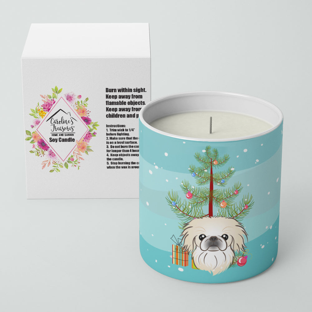 Buy this Christmas Tree and Pekingese 10 oz Decorative Soy Candle