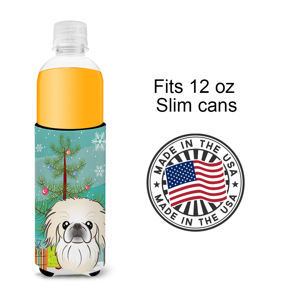 Christmas Tree and Pekingese Ultra Beverage Insulators for slim cans BB1593MUK