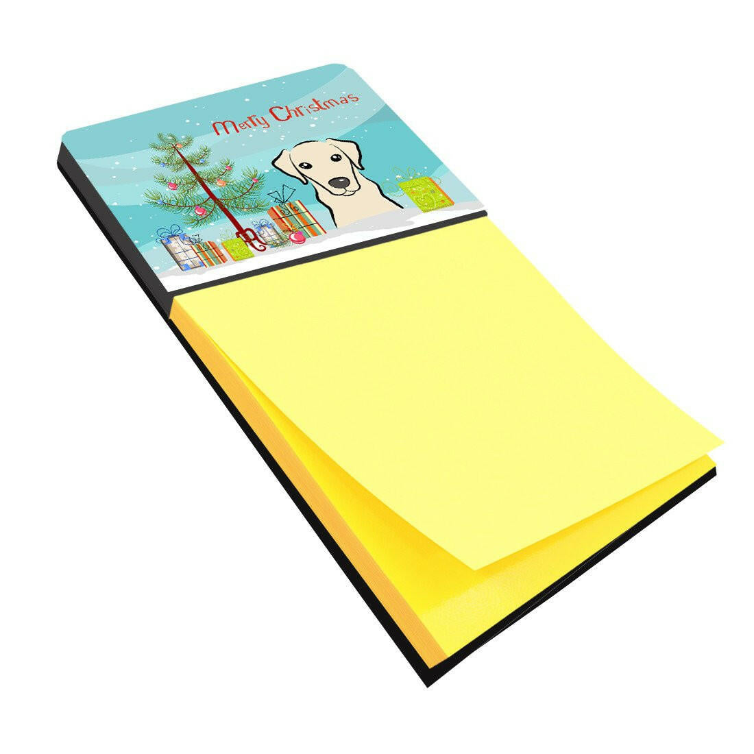 Christmas Tree and Yellow Labrador Sticky Note Holder BB1594SN by Caroline&#39;s Treasures