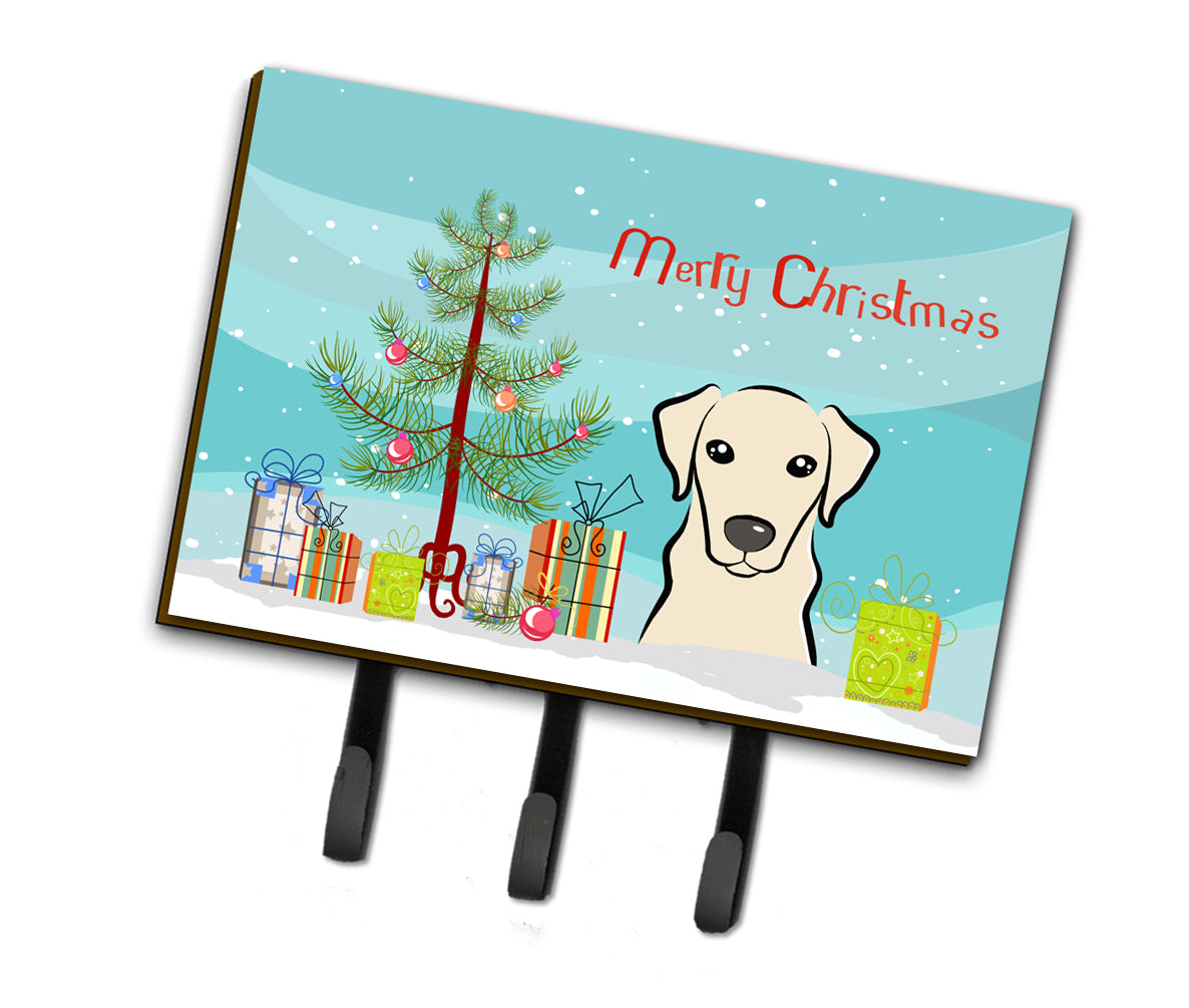 Christmas Tree and Yellow Labrador Leash or Key Holder BB1594TH68