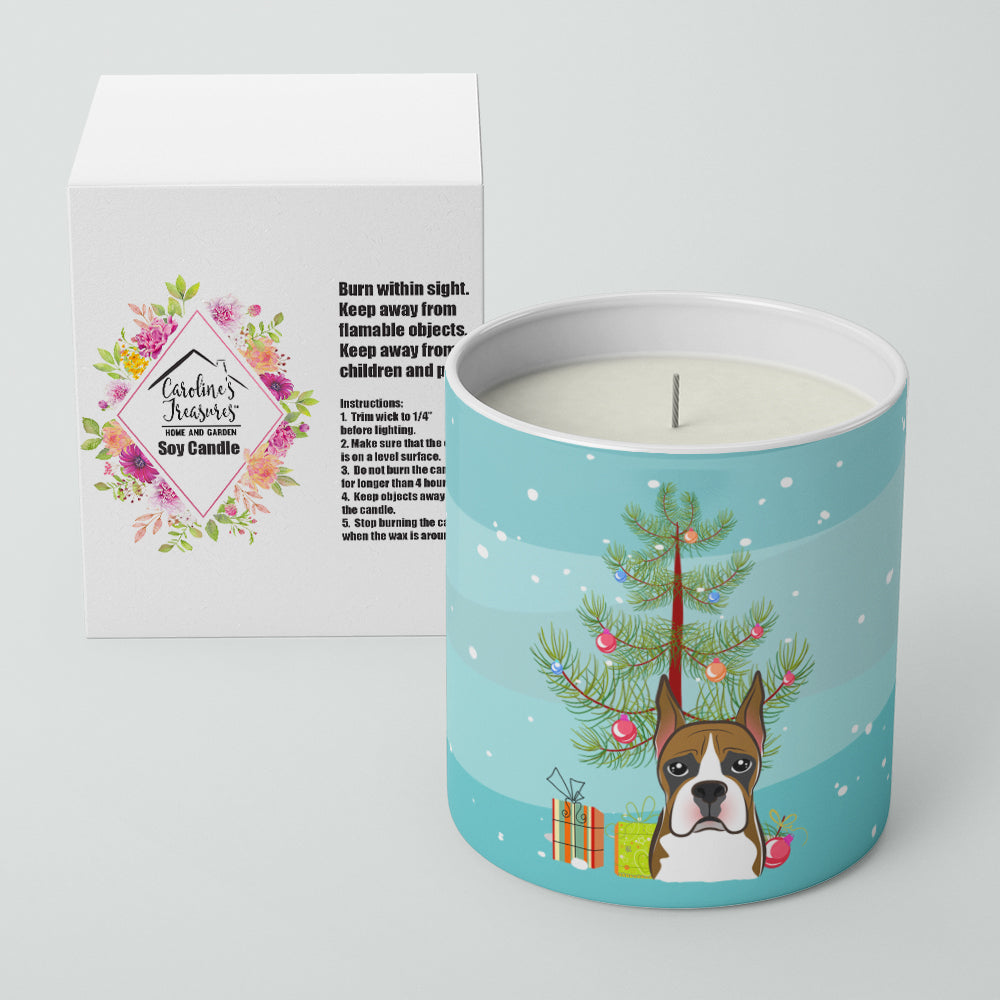 Christmas Tree and Boxer 10 oz Decorative Soy Candle - the-store.com