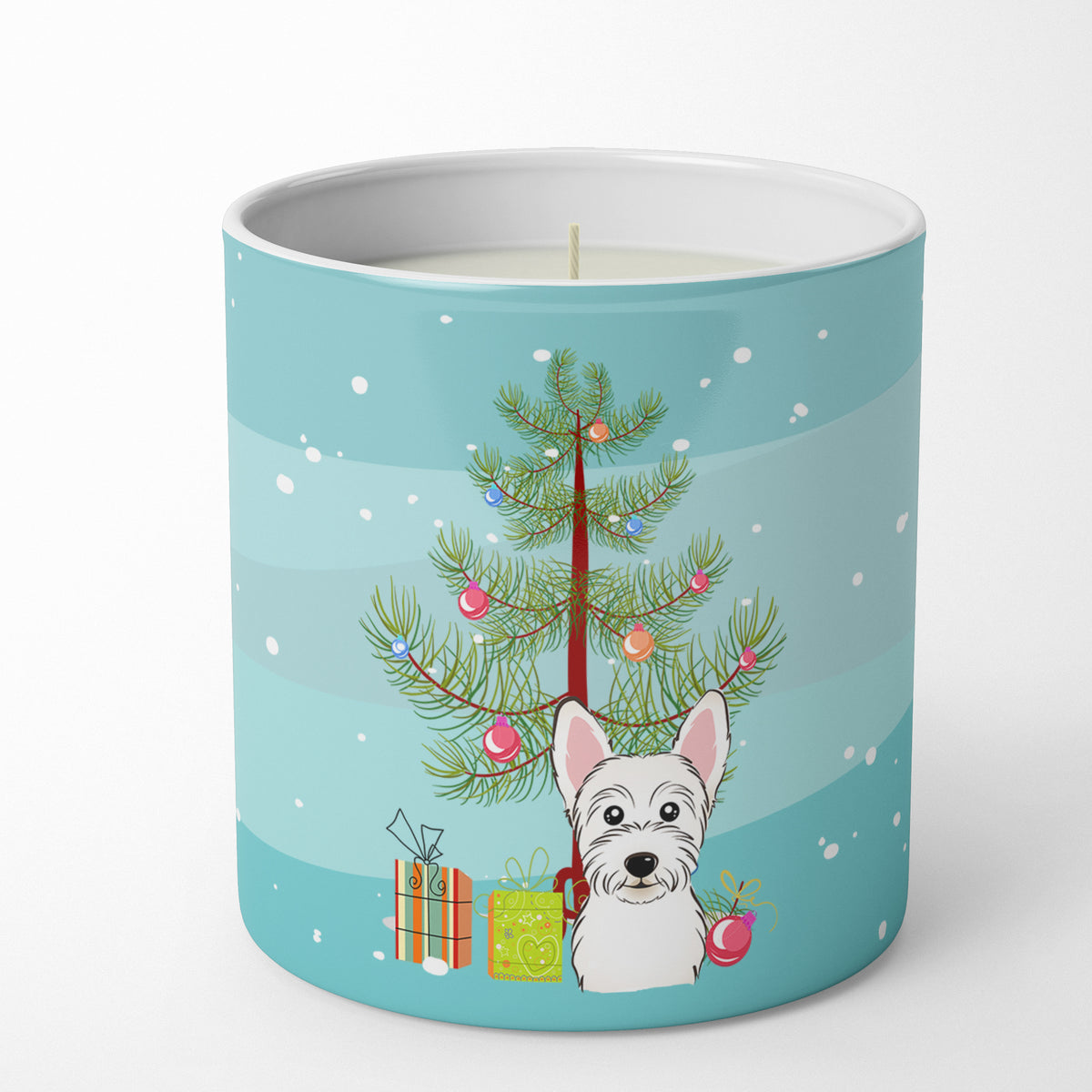 Buy this Christmas Tree and Westie 10 oz Decorative Soy Candle