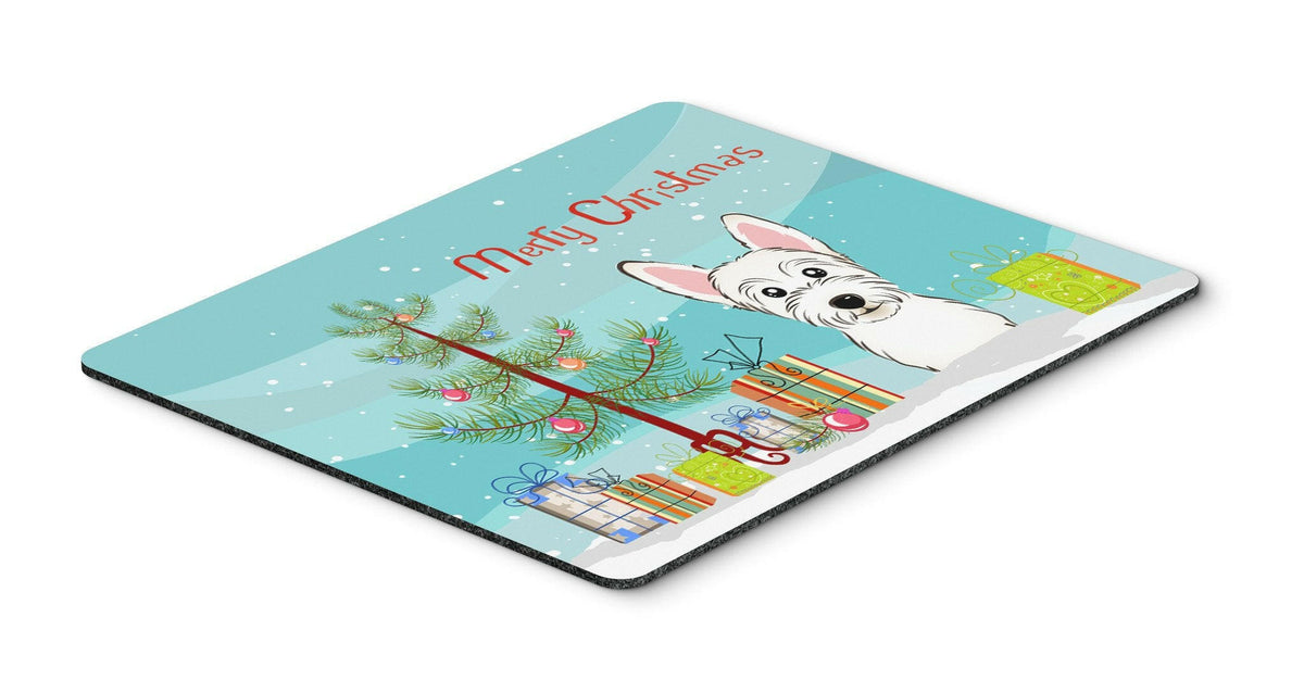 Christmas Tree and Westie Mouse Pad, Hot Pad or Trivet BB1598MP by Caroline&#39;s Treasures