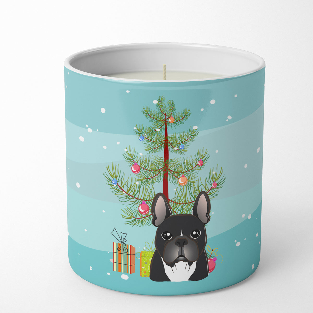 Buy this Christmas Tree and French Bulldog 10 oz Decorative Soy Candle
