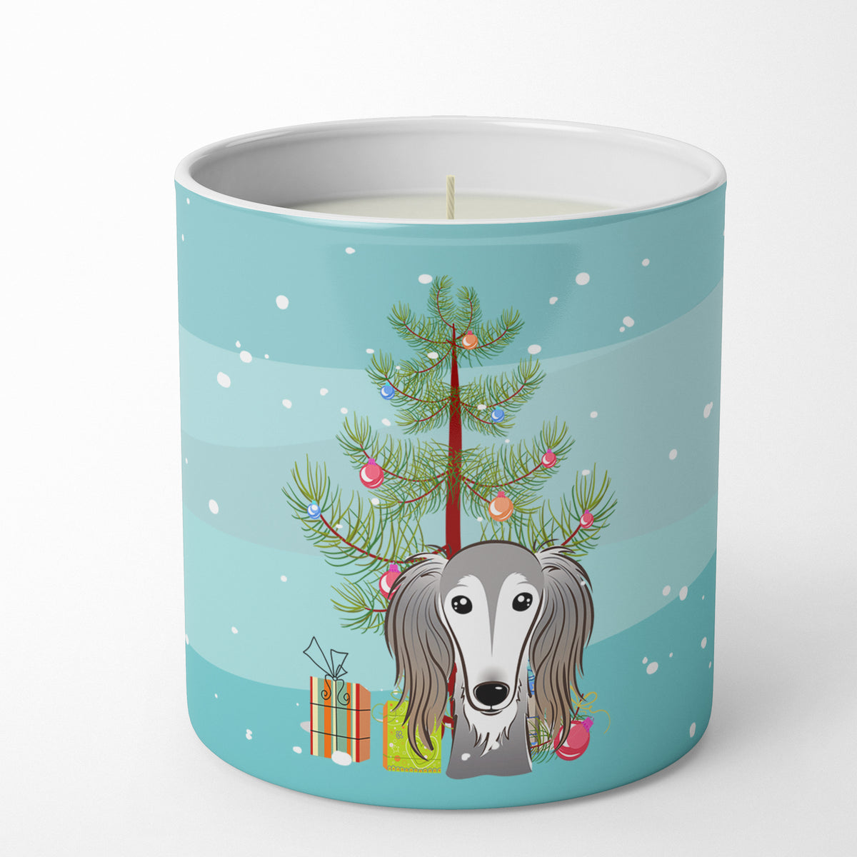 Buy this Christmas Tree and Saluki 10 oz Decorative Soy Candle