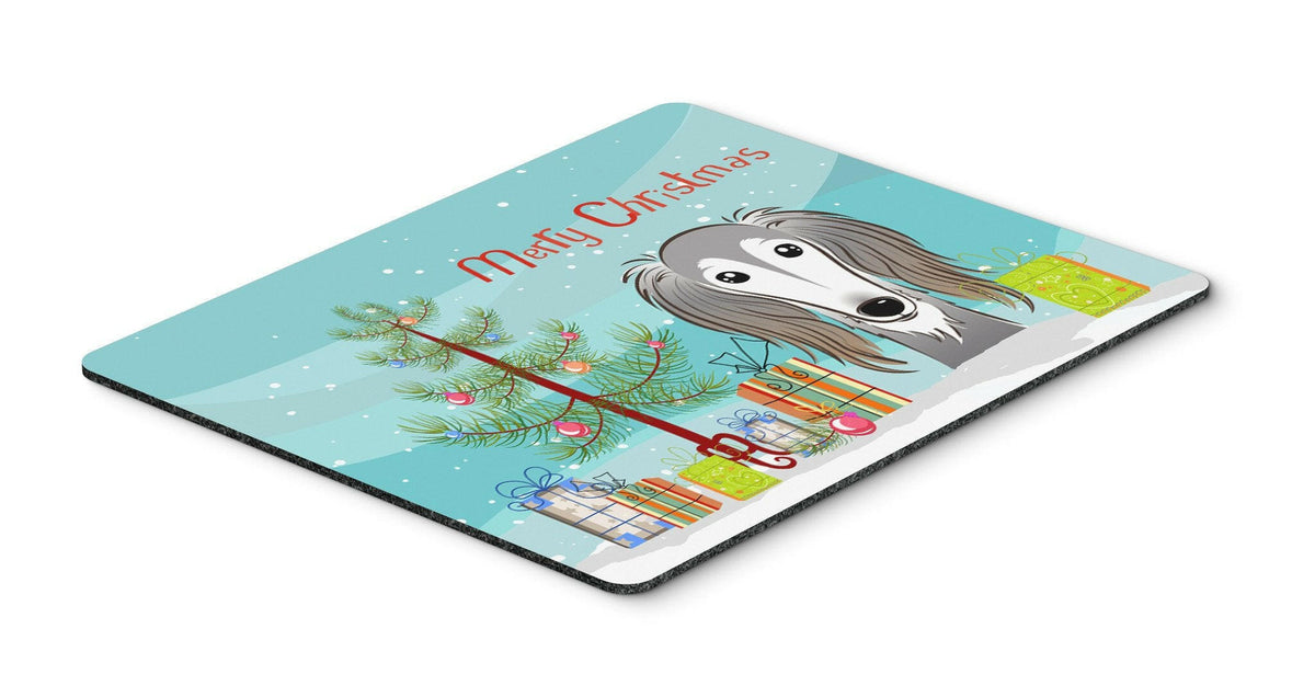 Christmas Tree and Saluki Mouse Pad, Hot Pad or Trivet BB1601MP by Caroline&#39;s Treasures