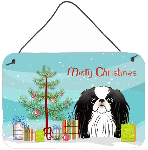 Christmas Tree and Japanese Chin Wall or Door Hanging Prints BB1602DS812 by Caroline&#39;s Treasures