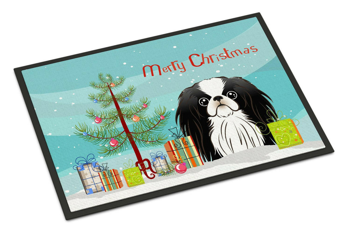 Christmas Tree and Japanese Chin Indoor or Outdoor Mat 24x36 BB1602JMAT - the-store.com