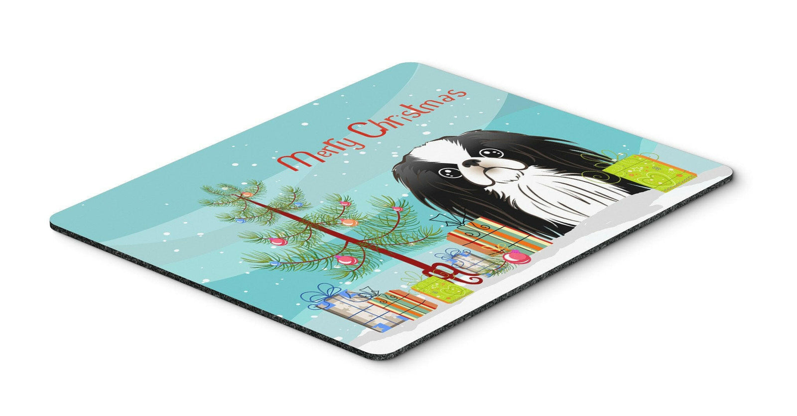 Christmas Tree and Japanese Chin Mouse Pad, Hot Pad or Trivet BB1602MP by Caroline's Treasures