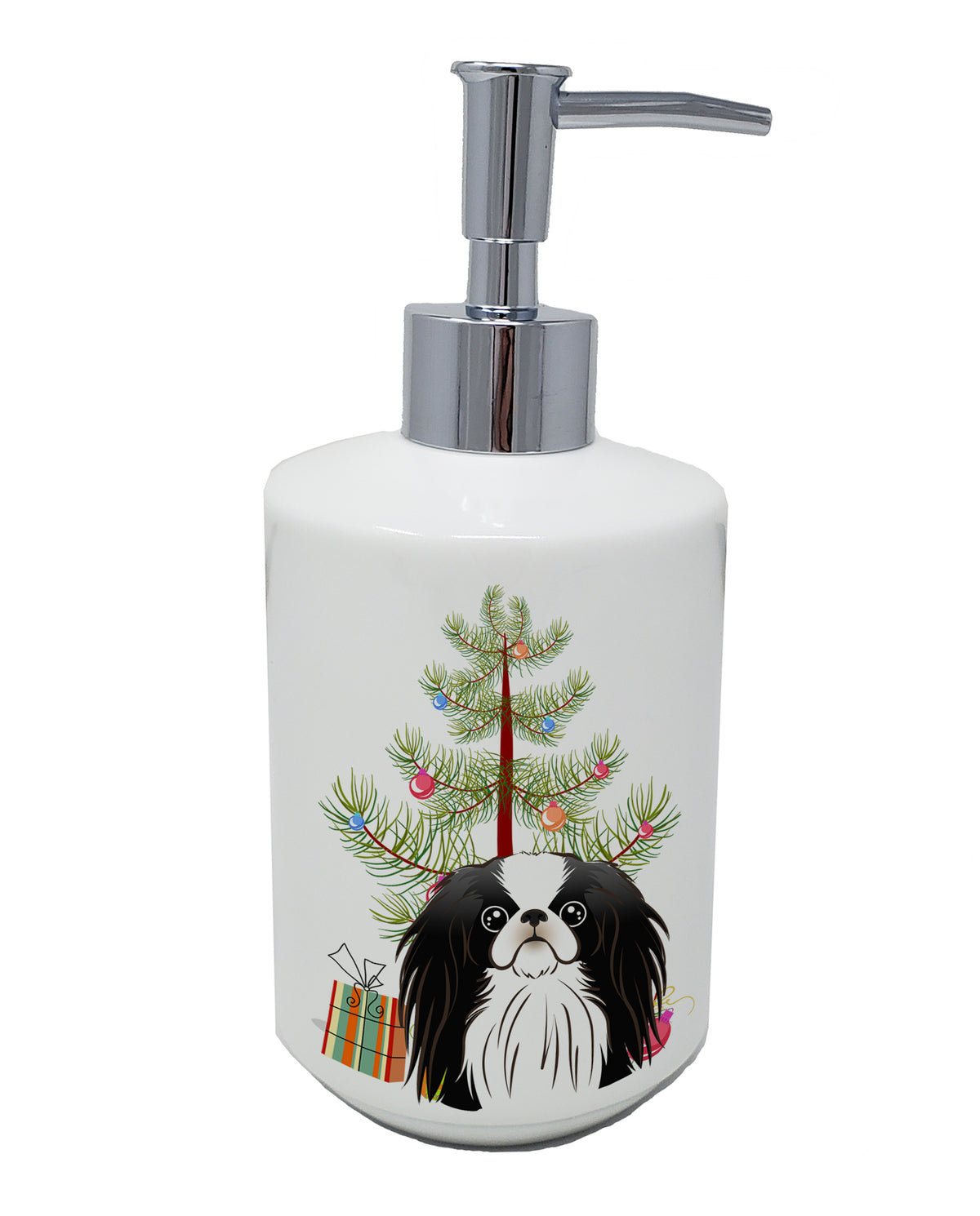 Buy this Christmas Tree and Japanese Chin Ceramic Soap Dispenser
