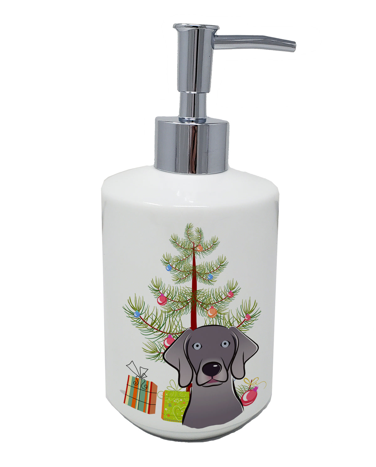 Buy this Christmas Tree and Weimaraner Ceramic Soap Dispenser