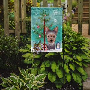 Christmas Tree and Yorkie Puppy Flag Garden Size BB1604GF