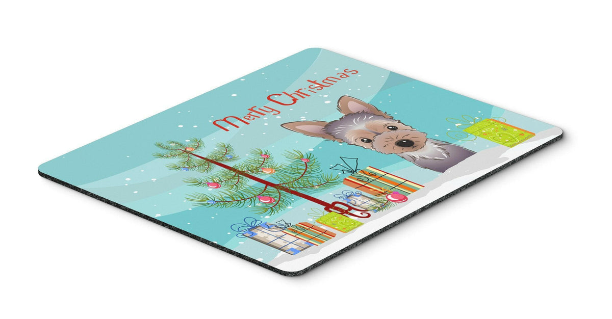 Christmas Tree and Yorkie Puppy Mouse Pad, Hot Pad or Trivet BB1604MP by Caroline&#39;s Treasures