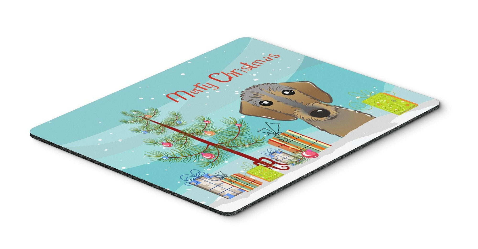 Christmas Tree and Wirehaired Dachshund Mouse Pad, Hot Pad or Trivet BB1605MP by Caroline's Treasures