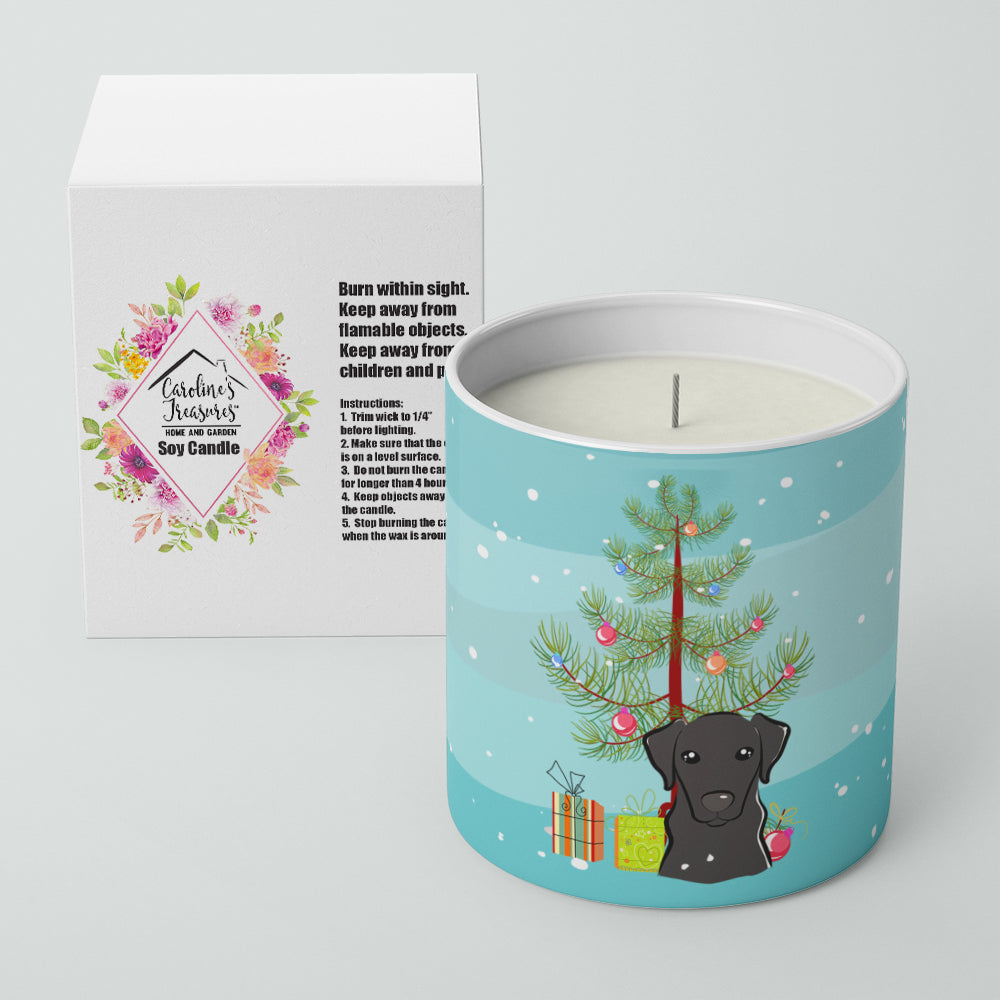 Christmas Tree and Black Labrador 10 oz Decorative Soy Candle - the-store.com