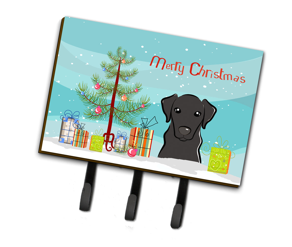 Christmas Tree and Black Labrador Leash or Key Holder BB1607TH68