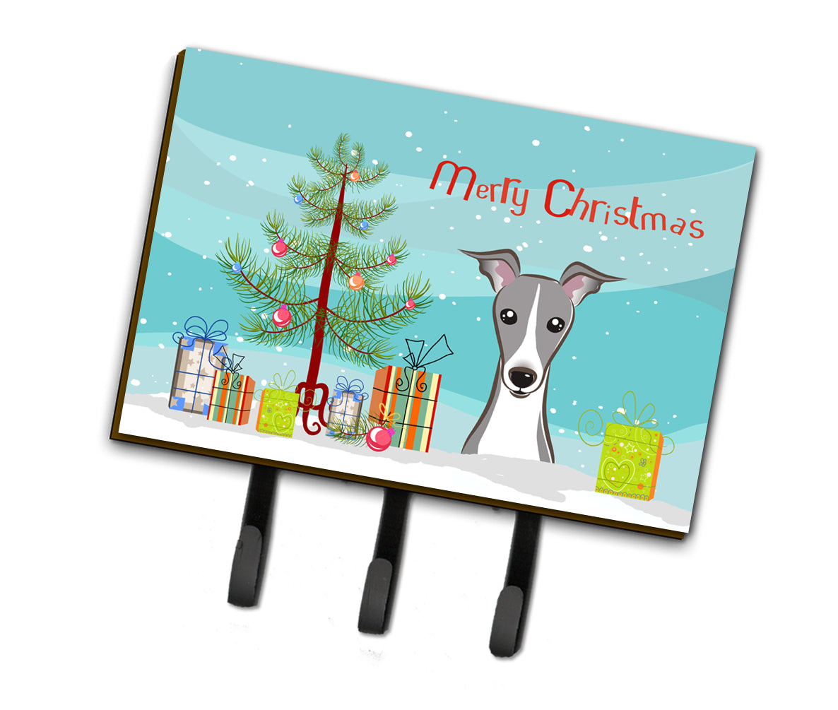 Christmas Tree and Italian Greyhound Leash or Key Holder BB1608TH68