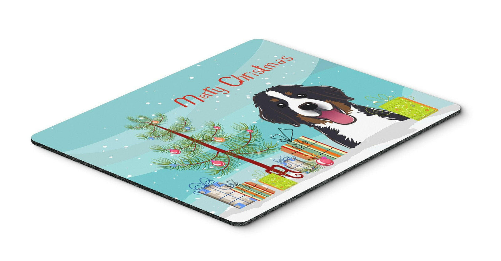 Christmas Tree and Bernese Mountain Dog Mouse Pad, Hot Pad or Trivet BB1609MP by Caroline's Treasures