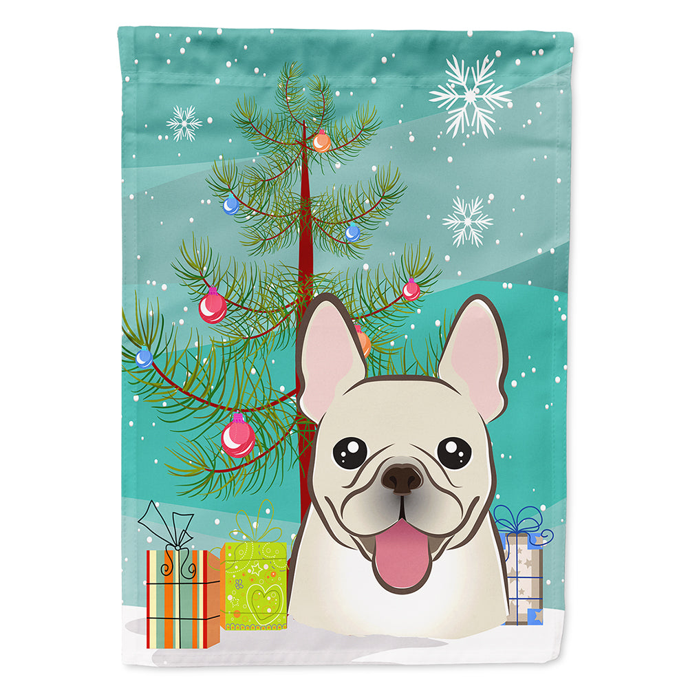 Christmas Tree and French Bulldog Flag Canvas House Size BB1610CHF  the-store.com.