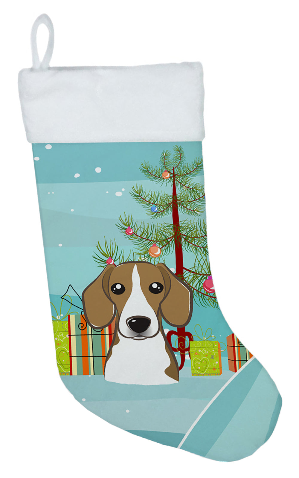 Christmas Tree and Beagle Christmas Stocking BB1611CS